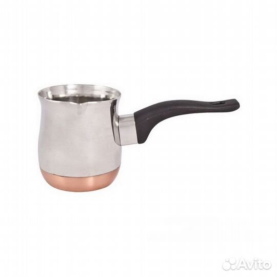 Кофеварка- турка 350 мл стальная с медным дном