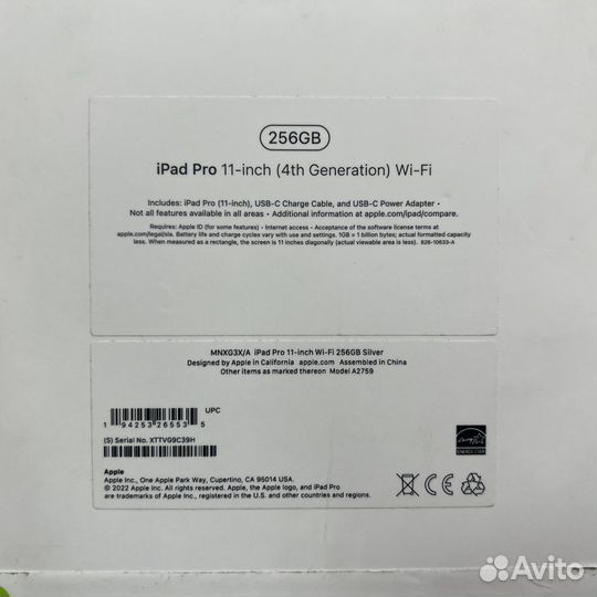 Apple iPad Pro 11 - inch 256Gb Wi-Fi