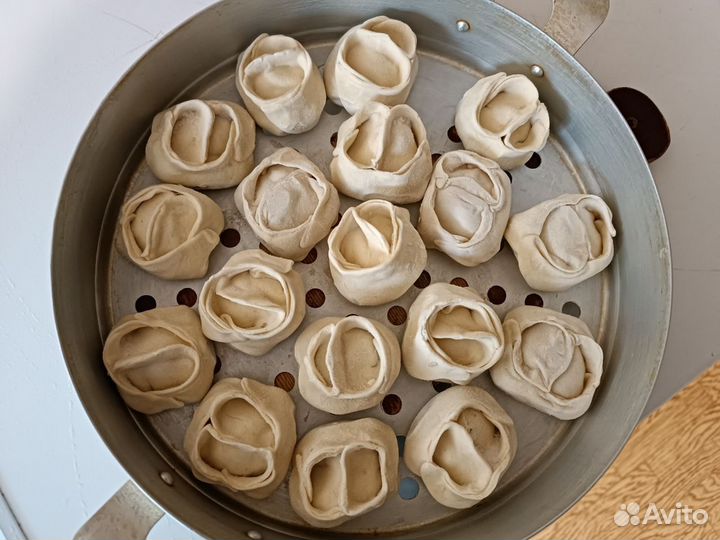 Манты с мясом и мясо-картофельные