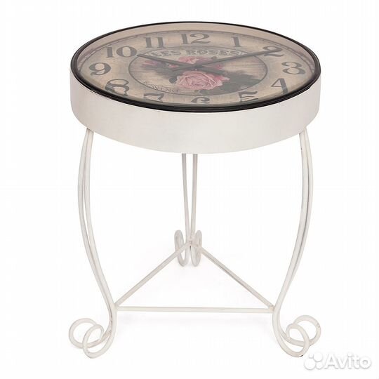 Стол-часы rosetta (mod. IT-001 ) butter white (сло