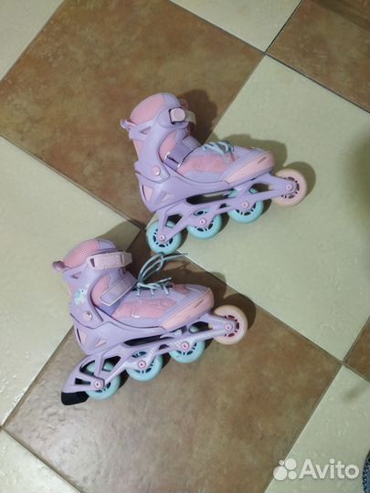 Ролики детские для девочек. Размер с 33 - 36