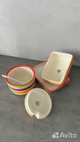 Сахарница + масленка