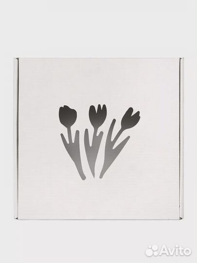 Коробка 190 х 190 х 90 мм Т7.3.0 Тюльпаны