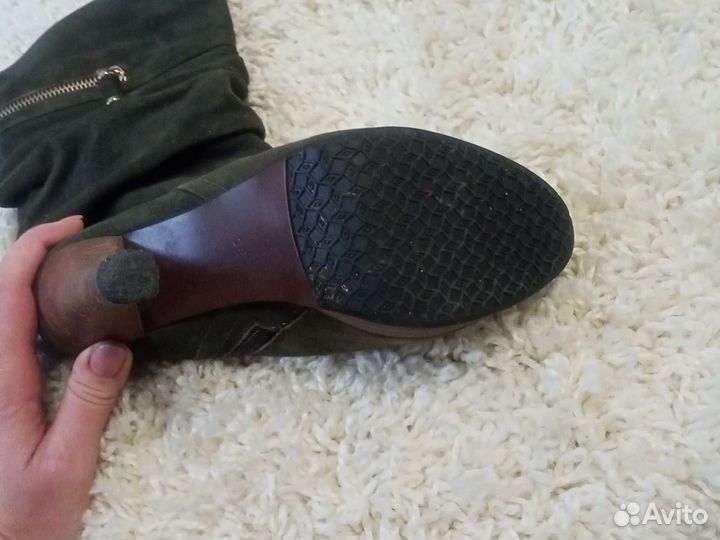 Зимние женские сапоги 38 натуральная замша