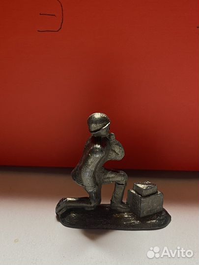 Солдатики СССР радист металл