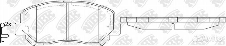 Колодки тормозные дисковые mazda CX-5 2012 PN25000