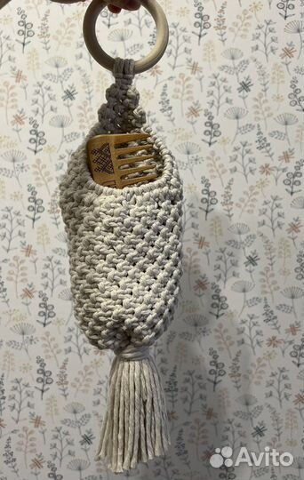 Подвесной органайзер-карман макраме на стену