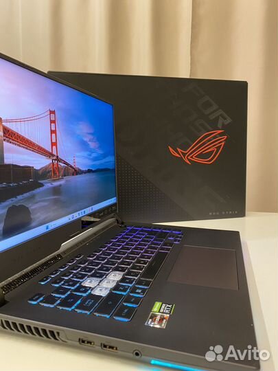 Ноутбук asus ROG Strix G15 G513RW-HQ177 серый