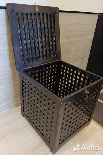 Журнальный столик-ящик IKEA HOL деревянный