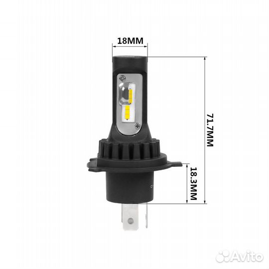 Светодиодные лампы Optima LED Qvant H4