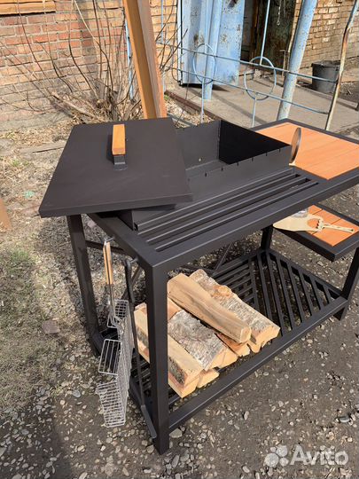 Мангал + печка под казан + гриль