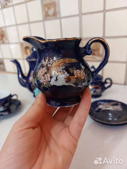 Сервиз кобальт Жар птица гдр