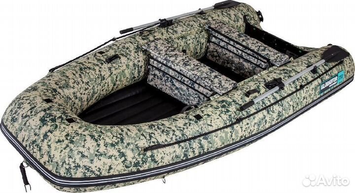 Лодка gladiator E330PRO цвет камуфляж