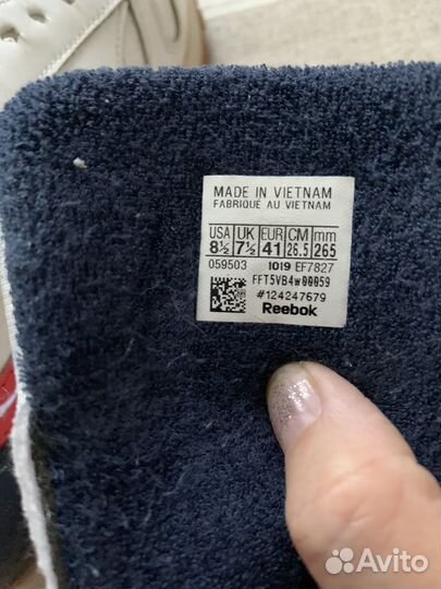 Кроссовки 41 размер бу Reebok