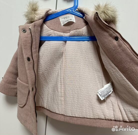 Пальто для девочки zara 98