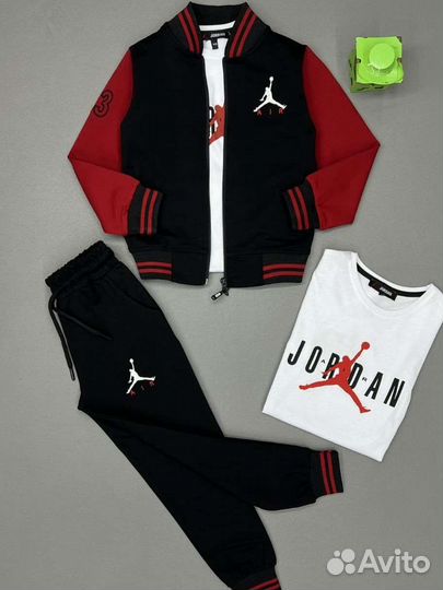 Костюм детский тройка с брмбером Джордан