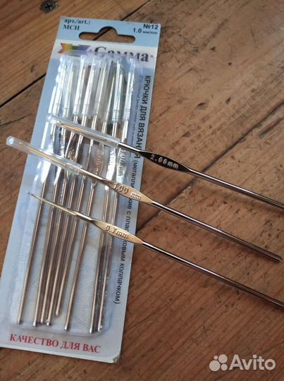 Спицы для вязания, носочные, крючки разные, Кловер