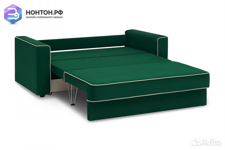 Диван еврокнижка Берген изумрудный