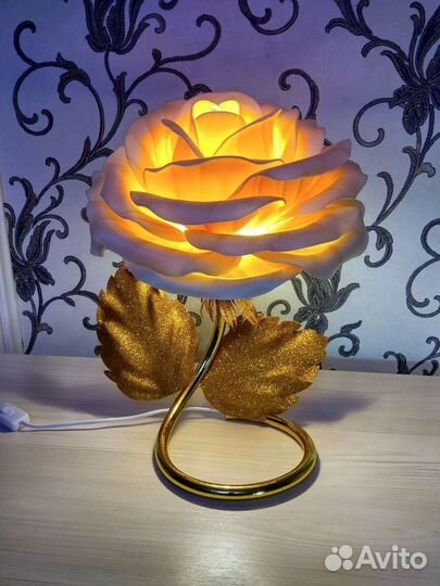 Роза светильник. Ночник из изолона