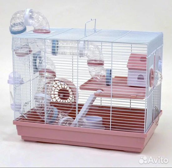 Клетка для хомяка с трубами