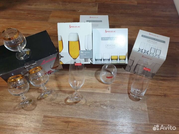 Бокалы для коньяка Rona lucia и spiegelau стаканы