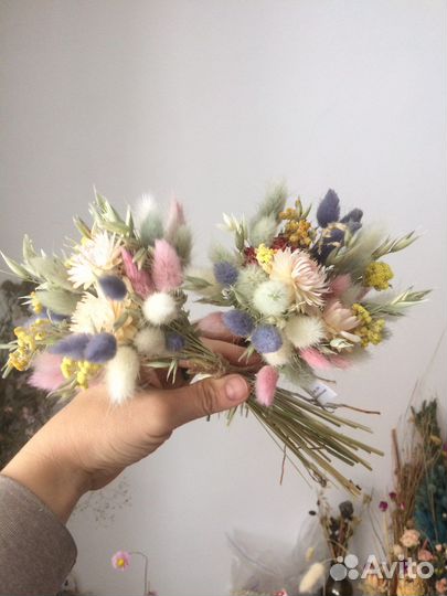 Букеты из сухоцветов