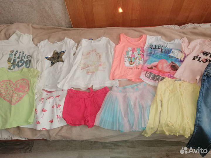 Пакетом летние вещи на 4 года р 104 16 вещей