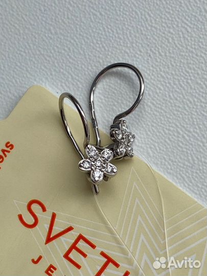 Серьги новые 925 серебро