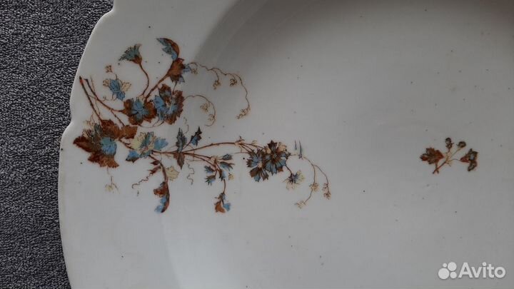 Блюдо фарфоровое. братья корниловы. конец 19 в