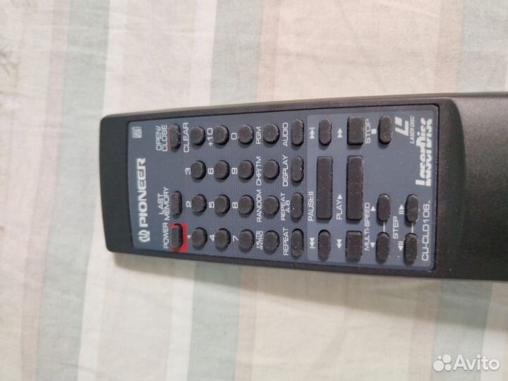 Пульт для LD Laserdisc проигрывателя Pioneer