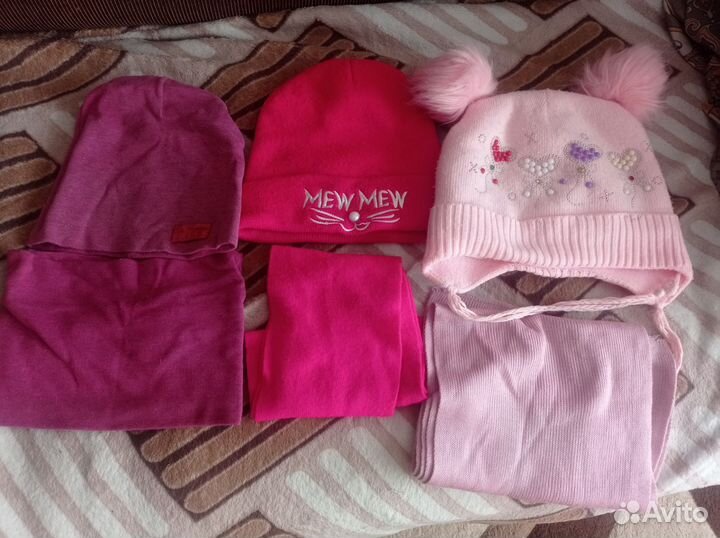 Комплект шапка, шарф