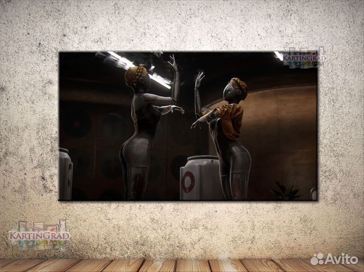 Картина Atomic Heart на холсте в интерьер / Арт 6