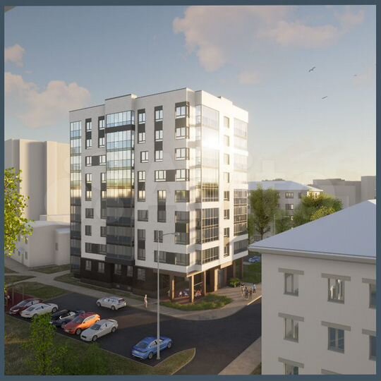 2-к. квартира, 55,3 м², 7/9 эт.