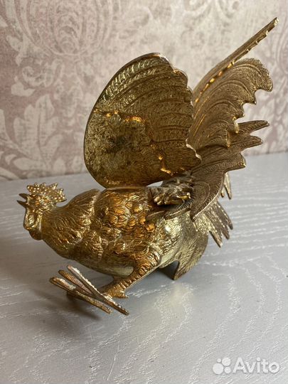 Бронзовая статуэтка Петух