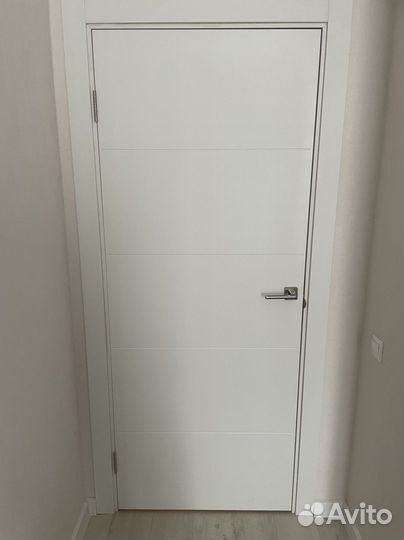 Дверь межкомнатная белая 80 полный комплект