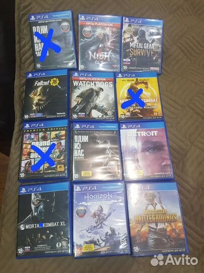 Диски с играми на playstation 4