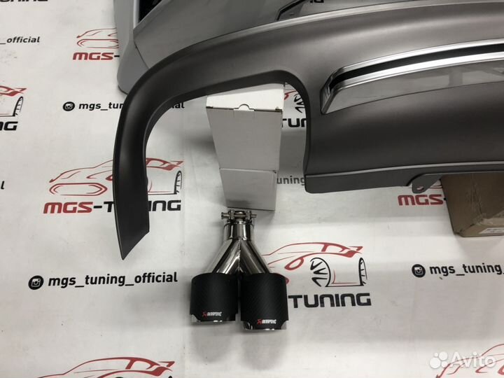 Бампер Audi A5 стиль RS + диффузор S с насадками