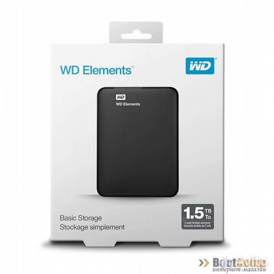 Жесткий диск внешний 1.5Tb 2.5” WD Elements Portab