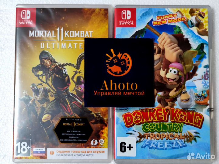 Игры switch Zelda Mario Mortal kombat donkey и др