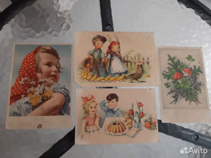 Открытки антиквариат 1946 год цена за все
