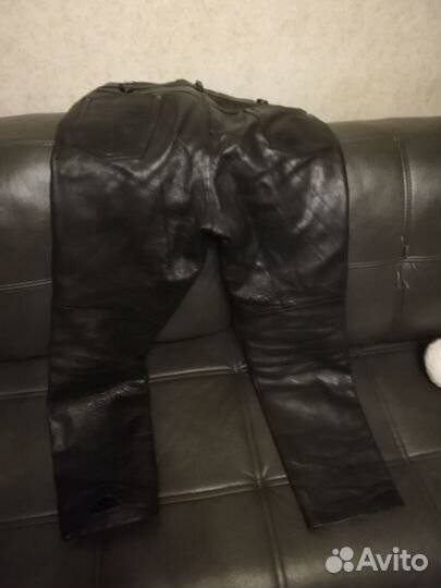 Мотоштаны кожаные 34