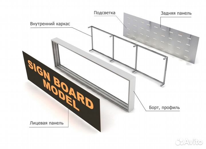 Наружная реклама. Изготовление, монтаж, ремонт