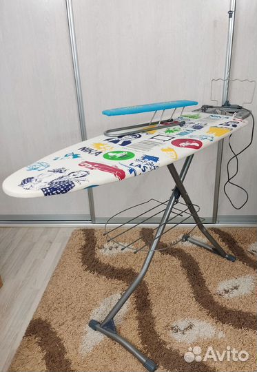 Гладильная доска Ника 122х42 см с розеткой