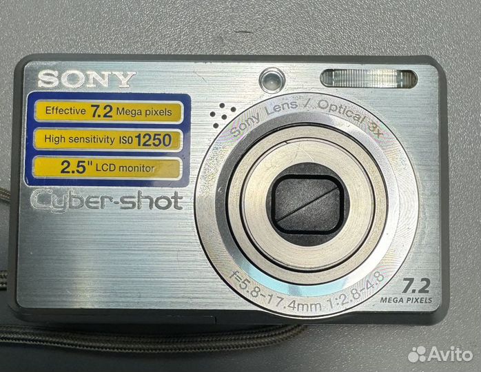 Фотоаппарат цифровой Sony Cyber shot DSC-S750