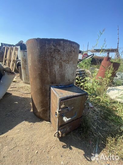 Печь для бани казана буржуйка бубафоня