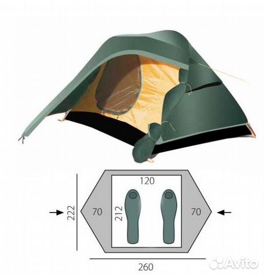 Аренда палатки двухместной Btrace Micro