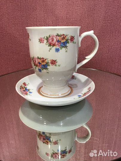 Бокал с блюдцем СССР 500 мл