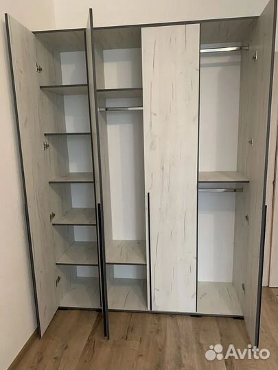 Шкаф крафт белый/графит 1.6м с доставкой