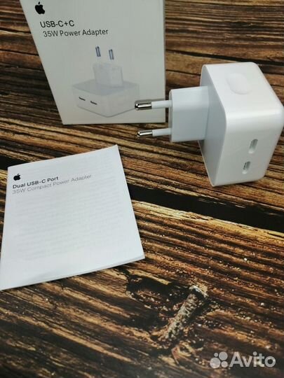 Зарядка на 35W два разъёма USB-C