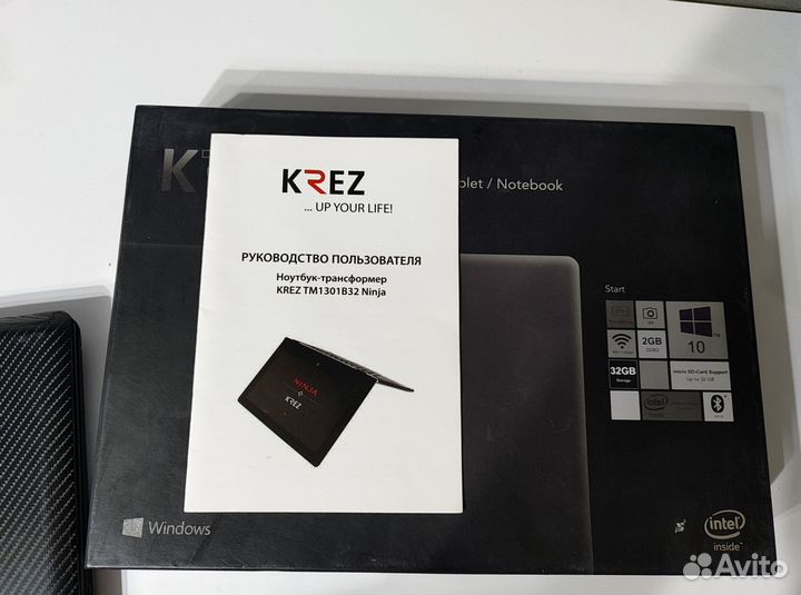 Ноутбук трансформер krez Ninja TM1301B32